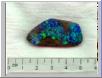 Blue green seam opal