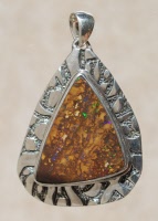 Yowah Matrix Opal Sterling Silver Pendant