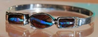 Opalised Wood opal Sterling silver Bracelet